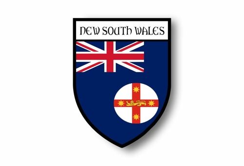 Autocollant Sticker Voiture Moto Blason Drapeau Australie Nouvelle Galles Du Sud