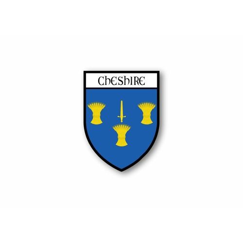 Autocollant Sticker Voiture Moto Adhésif Souvenir Blason Vinyl Cheshire