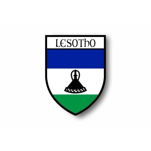 Autocollant Sticker Voiture Moto Blason Ville Drapeau Lesotho