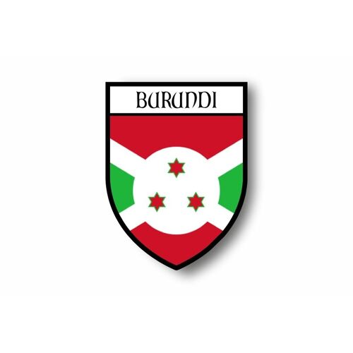 Autocollant Sticker Voiture Moto Blason Ville Drapeau Burundi