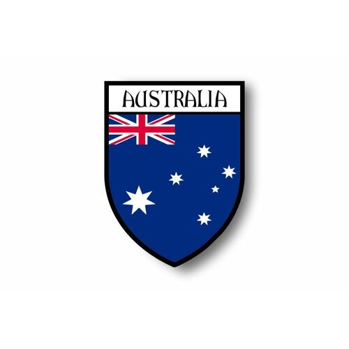 Autocollant Sticker Voiture Moto Blason Ville Drapeau Australie Australien