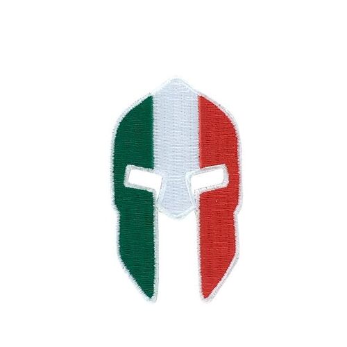 Patch Ecusson Brodé Thermocollant Molon Labe Warrior Spartan Drapeau Italie