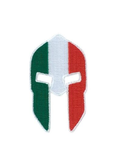 Patch Ecusson Brodé Thermocollant Molon Labe Warrior Spartan Drapeau Italie