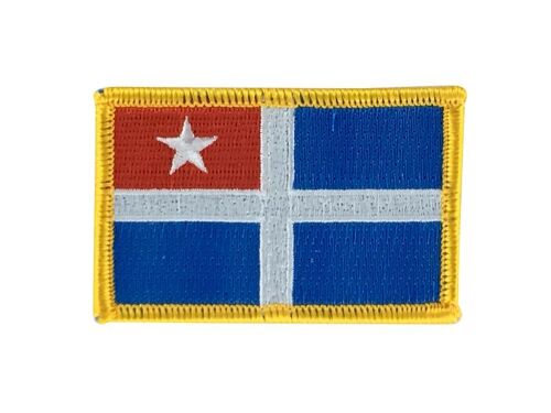 Patch Ecusson Brodé Thermocollant Grecque Grece Orthodoxe Backpack Drapeau Flag