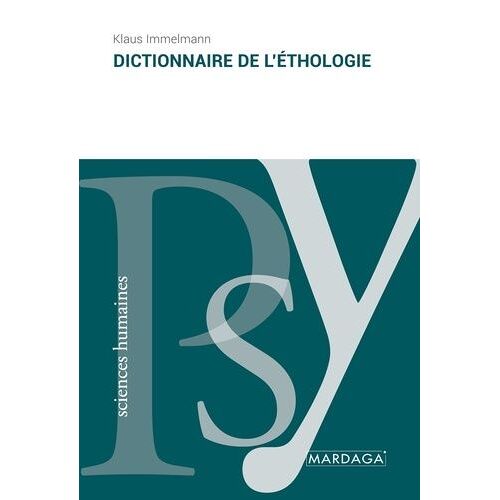 Dictionnaire De L'éthologie