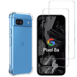Coque Antichoc Pour Google Pixel 8a Et 2 Verres Trempé Film Protection Ecran Phonillico®
