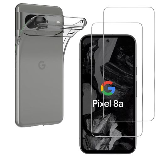 Coque pour Google Pixel 8a et 2 Verres Trempé Film Protection Ecran Phonillico®