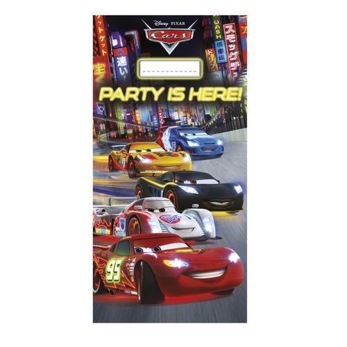 Décoration De Porte Cars 152 X 76 Cm Taille Unique