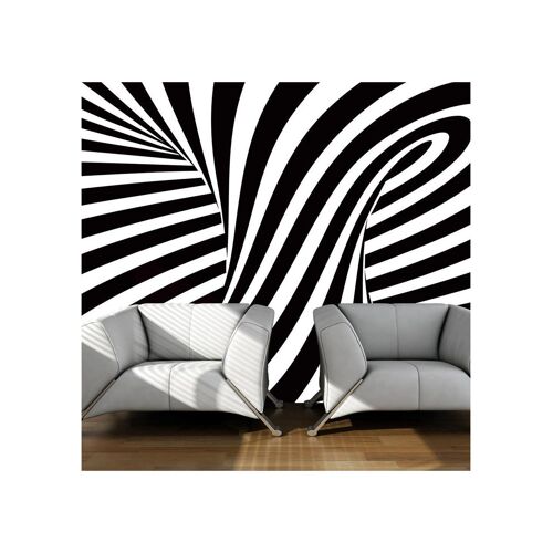 Papier peint ART OPTIQUE: EN N&B 350 x 270 cm