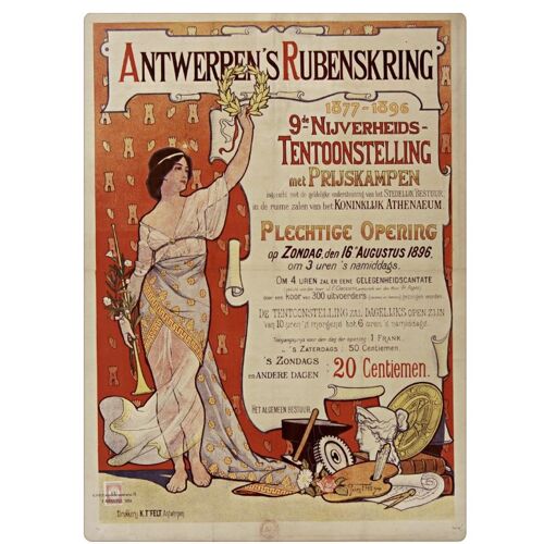 Affiche Anvers 1896