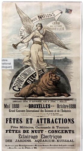 Affiche Bruxelles 1888