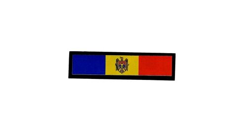 Patch Ecusson Brode Imprime Voyage Souvenir Drapeau Moldavie Moldave