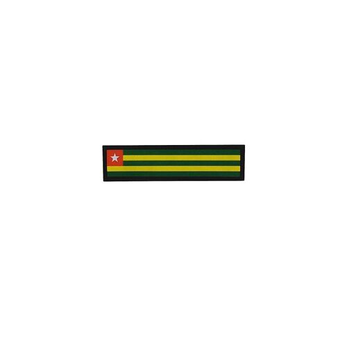 Patch Ecusson Brode Imprime Voyage Souvenir Drapeau Togo Togolais