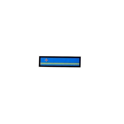 Patch Ecusson Brode Imprime Voyage Souvenir Drapeau Aruba