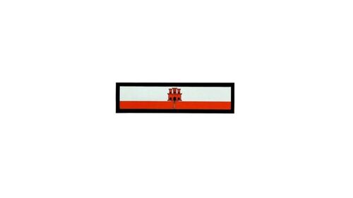 Patch Ecusson Brode Imprime Voyage Souvenir Drapeau Gibraltar