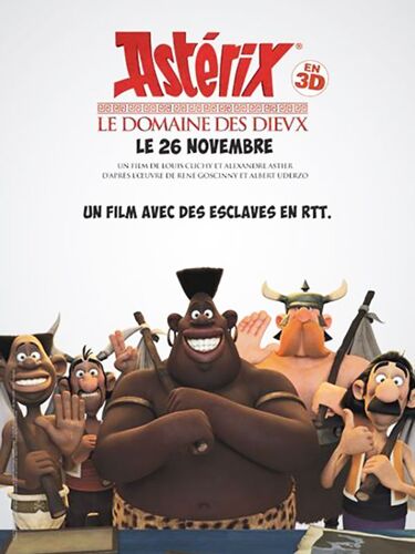 Astérix - Le Domaine Des Dieux -Véritable Affiche De Cinéma Pliée - Format 40x60 Cm - De & Avec Alexandre Astier De Louis Clichy Avec Roger Carel, Guillaume Briat, Lionnel Astier, Elie Semoun-2014