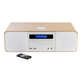 Thomson MIC201IBT - Micro-système - 50 Watt (Totale) - blanc, bois