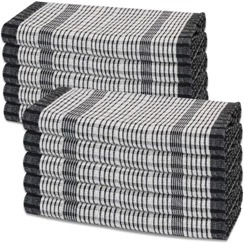 Kalanka-Lot De 10 Torchons De Cuisine 100 % Coton, Super Absorbants, Lavables En Machine, 45 X 70 Cm, (10 Serviettes)