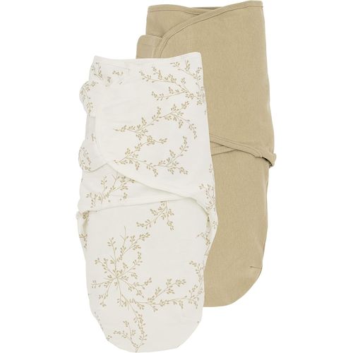 Tianyi-Meyco Baby Branches/Uni Pucksack 2-Pack, Premier Équipement Pour Bébé (Puck Cloth Pour Bébés De 0 À 3 Mois, Confort De Sommeil Doux, Respirant Et Absorbant L'humidité, Aide Au Sommeil), Sable