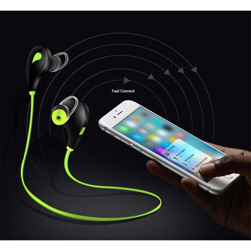 Ecouteurs Bluetooth Sport pour XIAOMI Mi 9T Smartphone Sans Fil Bouton Son Kit Main Libre INTRA-AURICULAIRE Universel - JAUNE