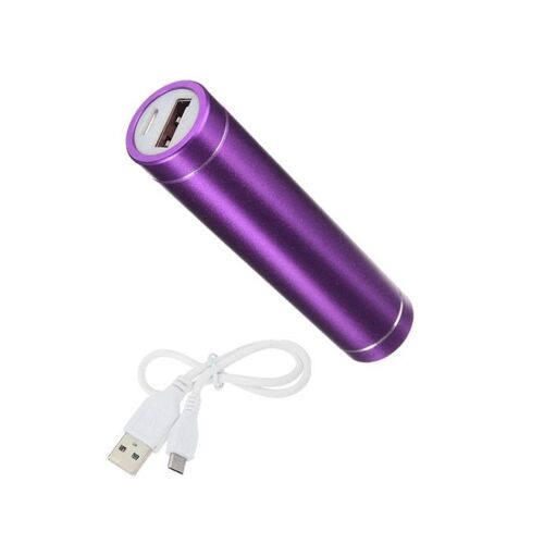 Batterie Chargeur Externe Pour Gionee F9 Universel Power Bank 2600mah Avec Cable Usb/Mirco Usb Secours Téléphon - Violet