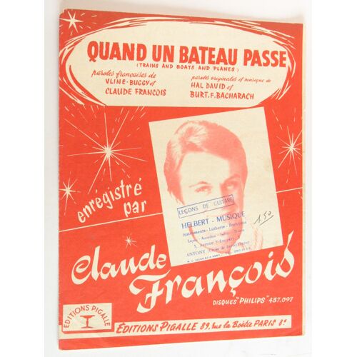 Quand Un Bateau Passe (Enregistré Par Claude François)