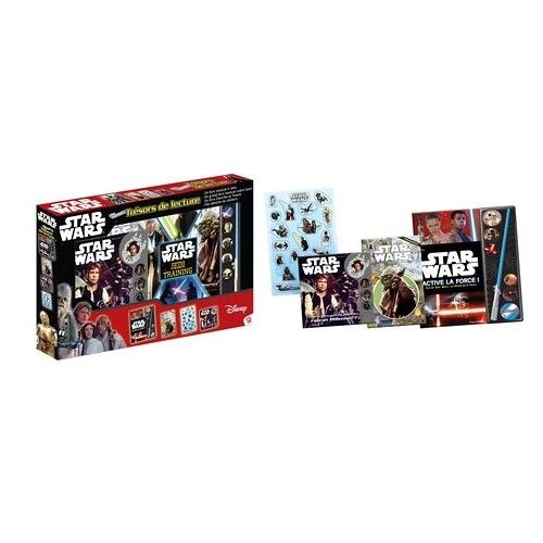 Mon Coffret Trésors De Lecture Star Wars - Contient : 1 Livre Musical 4 Sons, 1 Grand Livre Musical Sabre Laser, 1 Livre Cherche Et Trouve, 1 Planche De Stickers