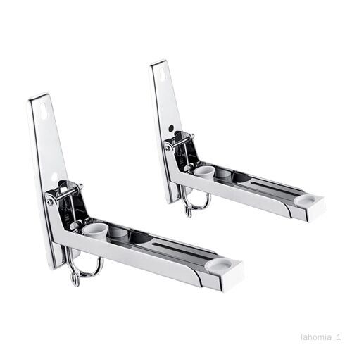 lahomia Support de support de four à micro-ondes de cuisine à montage mural pour étagère extensible pliable Acier inoxydable 201
