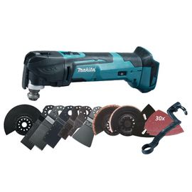 Découpeur/ponceur multifonctions MAKITA DTM51ZJX3 18 V Li-ion (machine seule) dans MAKPAC + kit d'accessoires