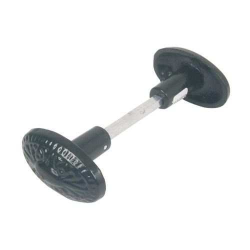 Bouton double Orné en fonte peint noir - JARDINIER MASSARD - J502181