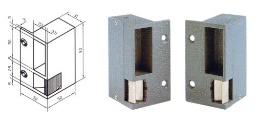Gâche électrique plaq.vega lg.90dt d