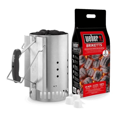 Kit Cheminée d'allumage Weber (briquettes + allume-feux inclus)