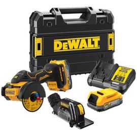 Meuleuse XR 18V 1,7Ah 76mm DCS438E2T + 2 batteries 1,7 Ah + chargeur + coffret TSTAK - DEWALT