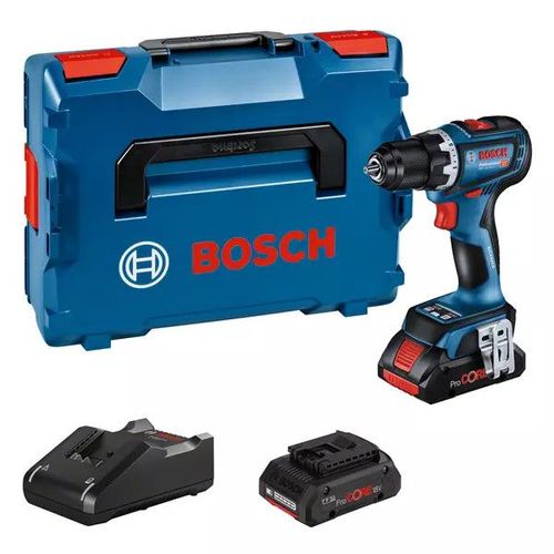Perceuse visseuse GSR 18V-90 C BOSCH - 2 batt.4.0Ah Procore + GAL 18V-40 + Coffret L-Boxx - 06019K6004