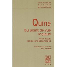 Du Point De Vue Logique - Neuf Essais Logico-Philosophiques