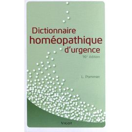 Dictionnaire Homéopathique D'urgence