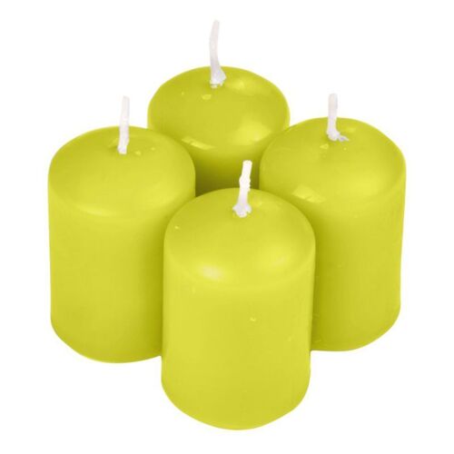 Lot de 4 Bougies Parfumées "Essentiel" 6cm Pomme