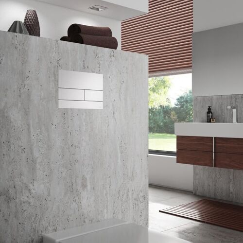 TECE square II Plaque d'actionnement métallique pour WC technique de rinçage à 2 volumes, 9240834