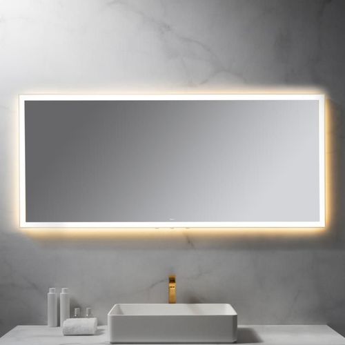 neoro n50 Metal Touch Miroir avec éclairage l : 160 cm, éclairage sur le pourtour, direct + indirect, BN0031MI