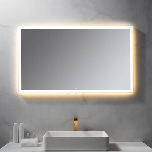 neoro n50 Metal Touch Miroir avec éclairage l : 120 cm, éclairage sur le pourtour, direct + indirect, BN0029MI