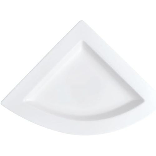 Kalanka-, Newwave, Assiette Plate Triangulaire, 22 X 22 Cm, Premium Porcelain, White