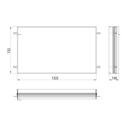 Emco asis prime Cadre d'encastrement pour armoire de toilette LED encastrée avec éclairage, 949700013