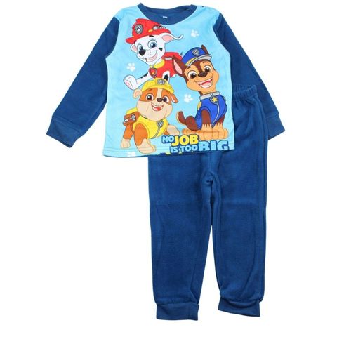 Pyjama Polaire Enfant Pat Patrouille Bleu – Garçon (Taille 3 Ans,Couleur Bleu)