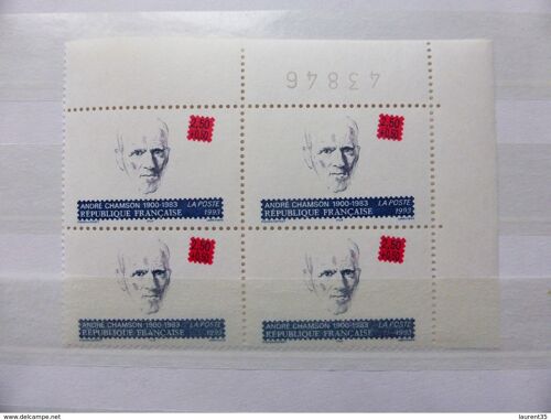 France.Bloc De 4 Numéroté Du N°2803 Andre Chamson N**.