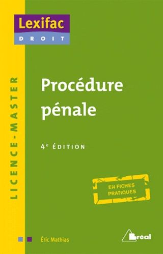 Procédure Pénale - Licence-Master