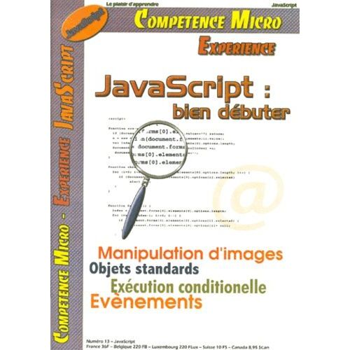 Compétence Micro N° 13 : Javascript - Bien Débuter