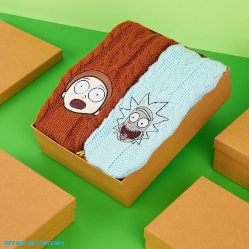 Kalanka-Chaussette Homme Polaire - Chaussons Chaussettes Fourrés Pickle Rick