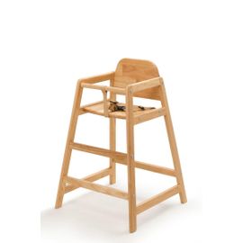 Emma - Chaise Haute Empilable En Bois Naturel