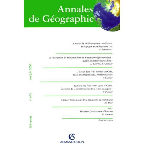 Annales De Géographie N° 613 Mai-Juin 2000