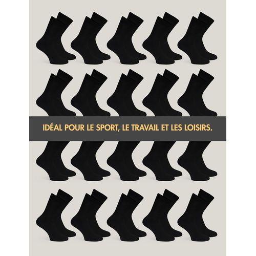 Kalanka-Lot De 20 Paires De Chaussettes De Tennis, Unisexes, En Coton Doux, Chaussettes Pour Homme Et Femme, Loisirs Et Sport, Chaussettes De Travail
